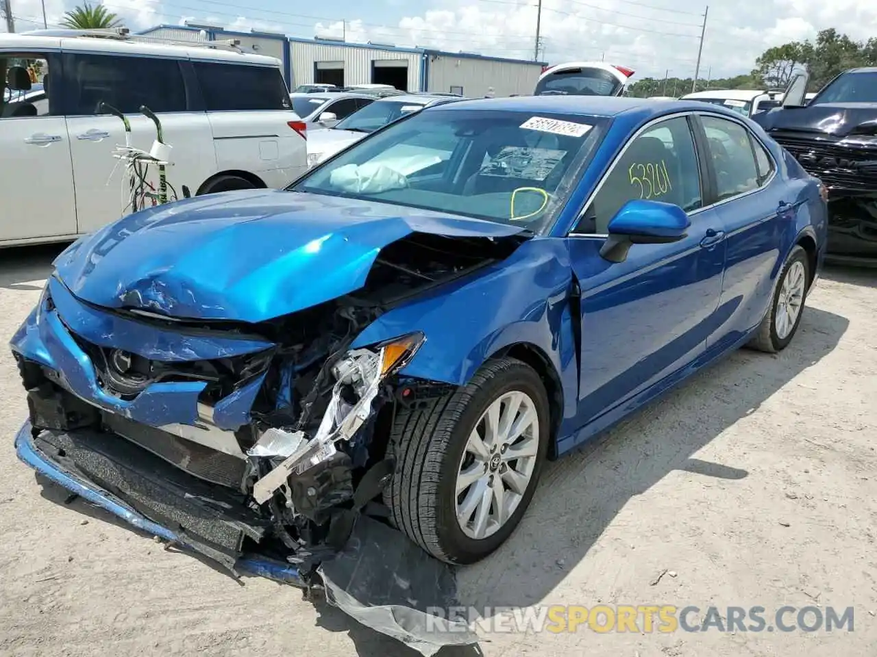 2 Photograph of a damaged car 4T1B11HK8KU259991 TOYOTA CAMRY 2019