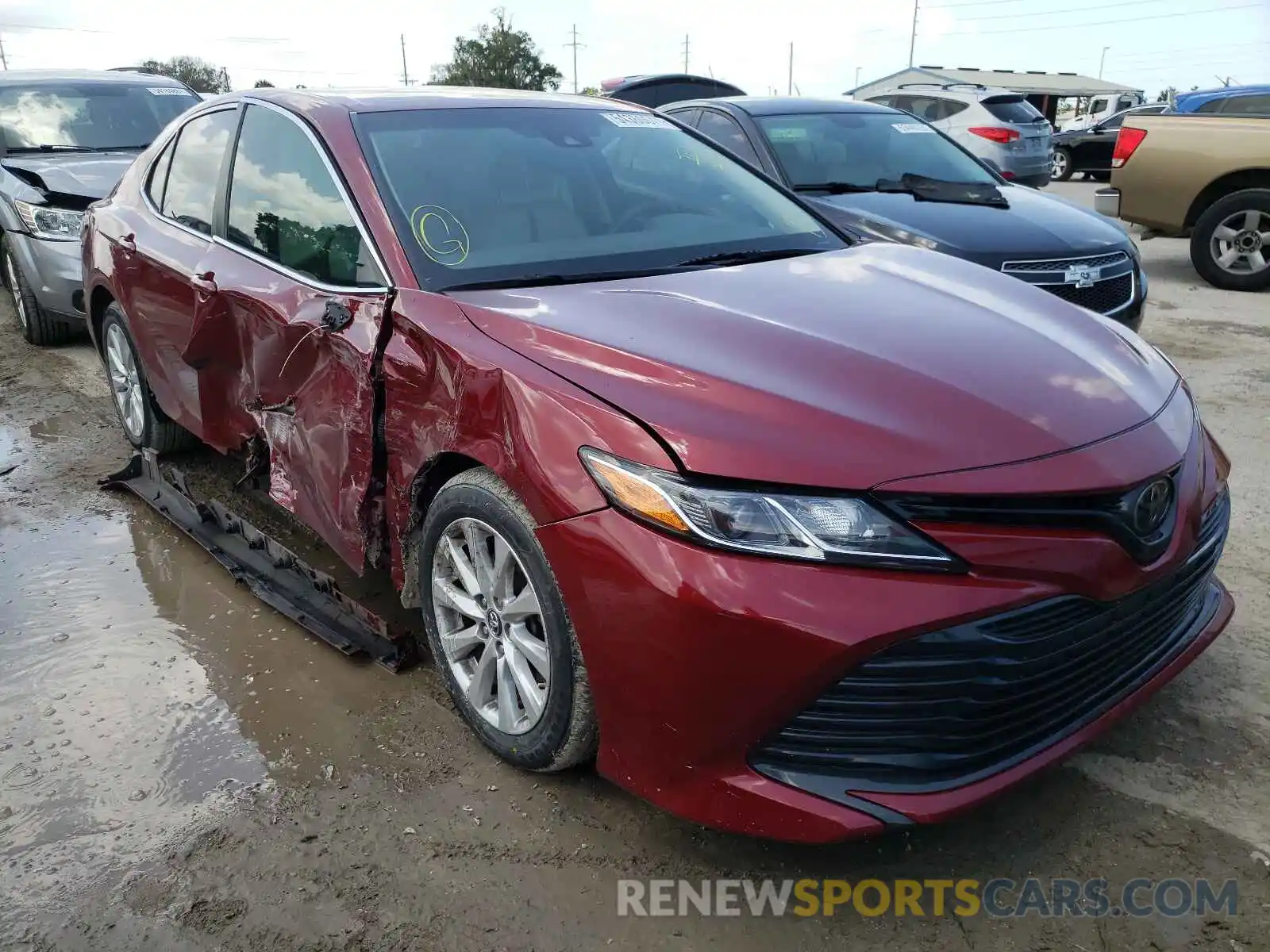 1 Photograph of a damaged car 4T1B11HK8KU262230 TOYOTA CAMRY 2019