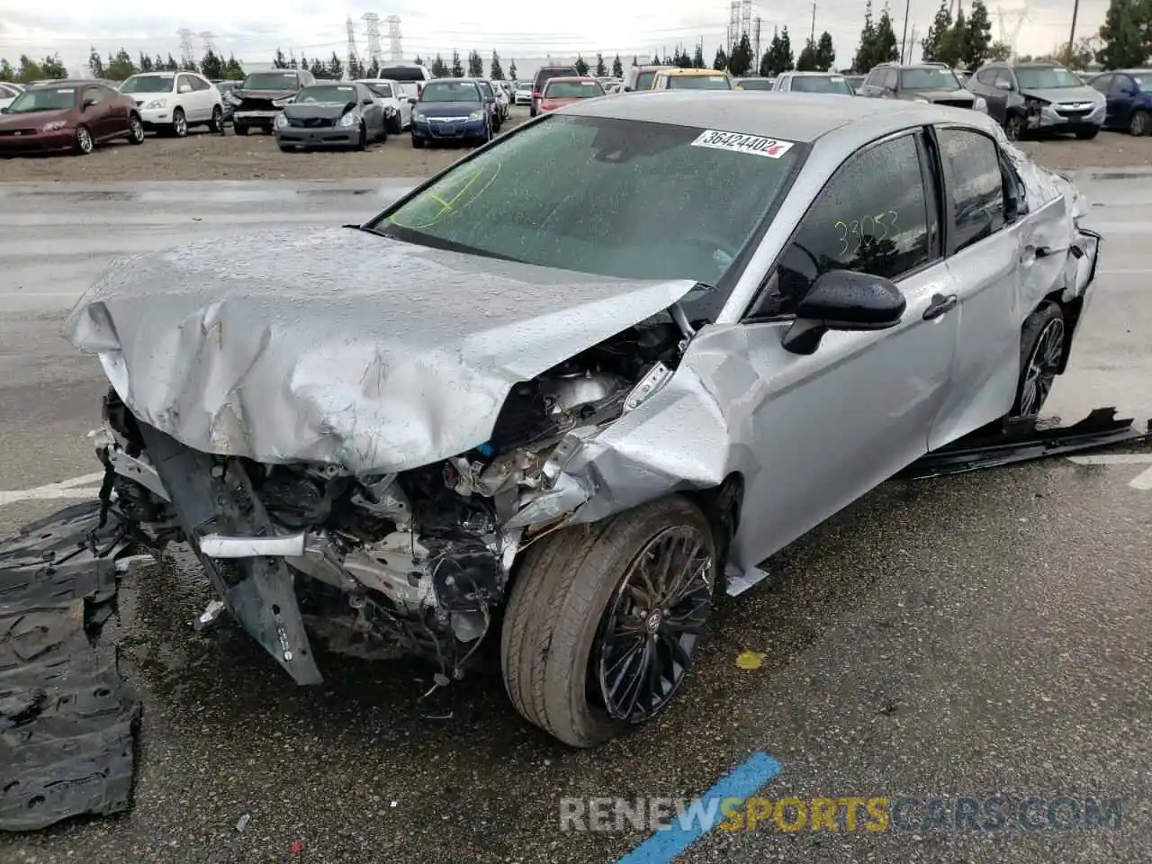 2 Photograph of a damaged car 4T1B11HK8KU265094 TOYOTA CAMRY 2019