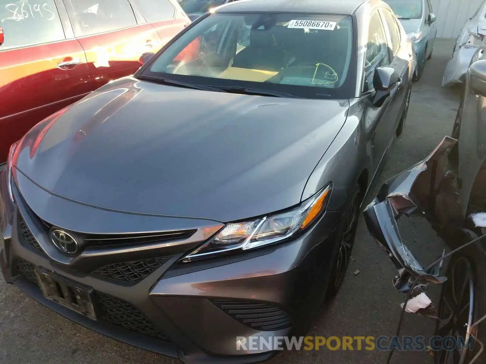 2 Photograph of a damaged car 4T1B11HK8KU272644 TOYOTA CAMRY 2019