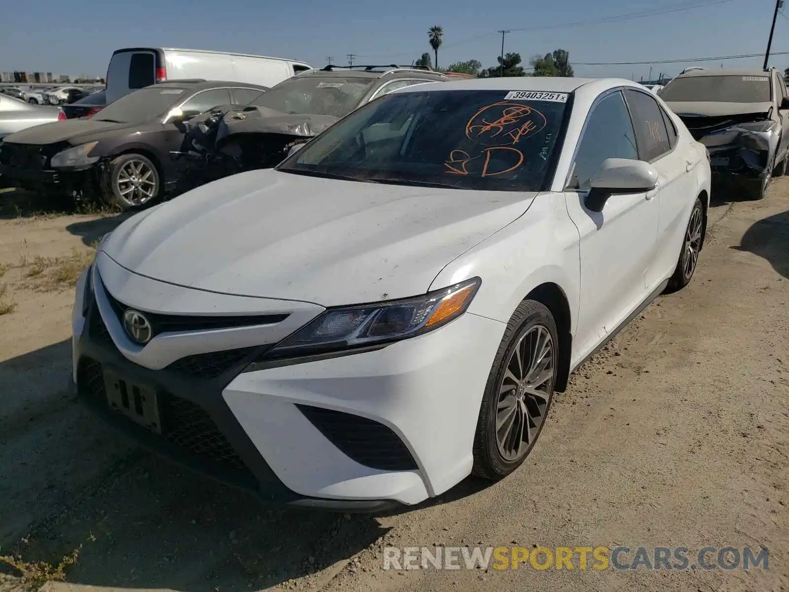 2 Photograph of a damaged car 4T1B11HK8KU279433 TOYOTA CAMRY 2019