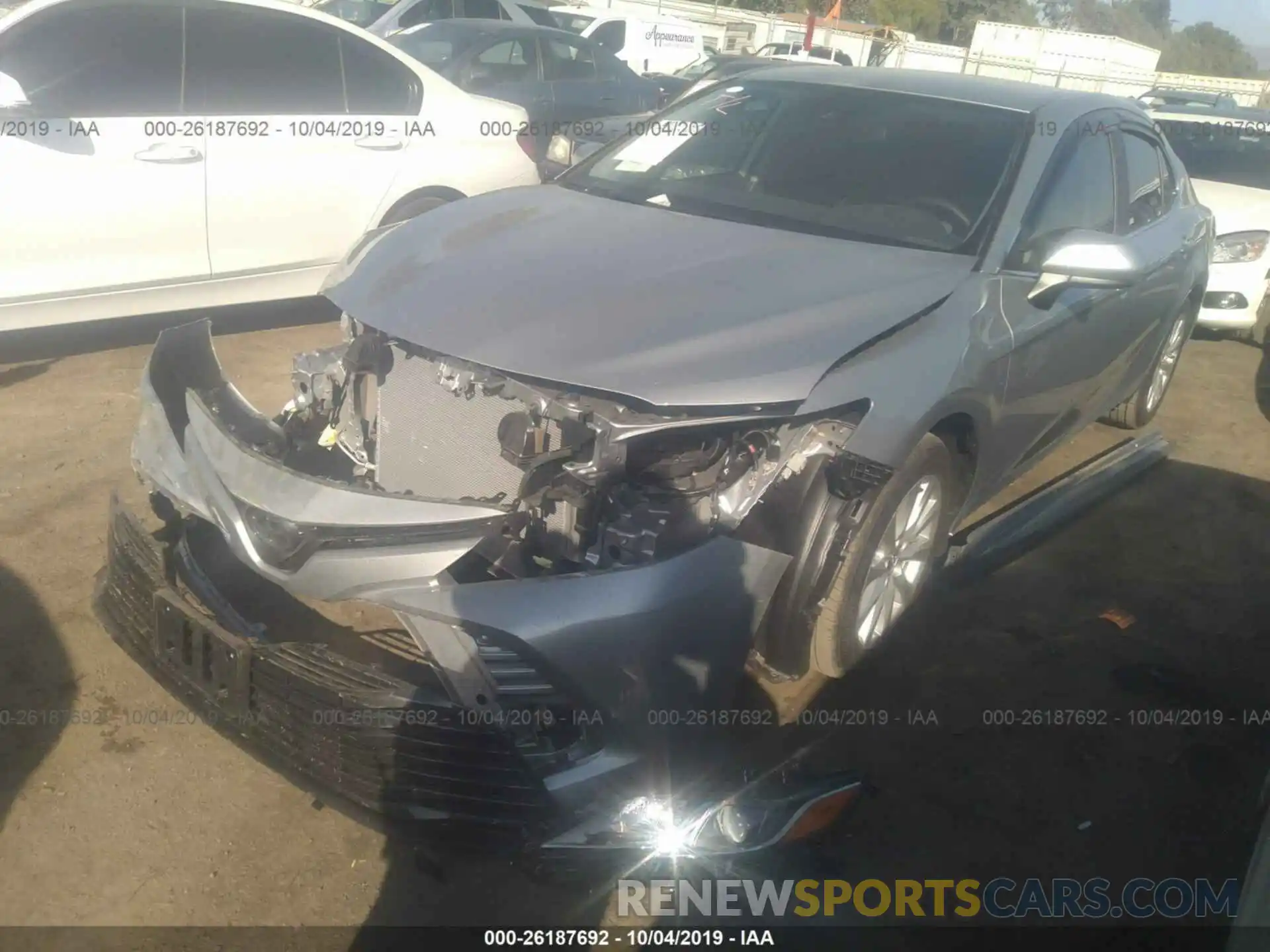 2 Photograph of a damaged car 4T1B11HK8KU281795 TOYOTA CAMRY 2019