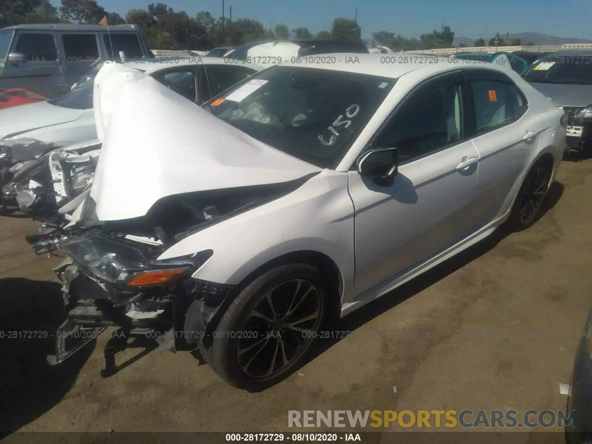 2 Photograph of a damaged car 4T1B11HK8KU282168 TOYOTA CAMRY 2019