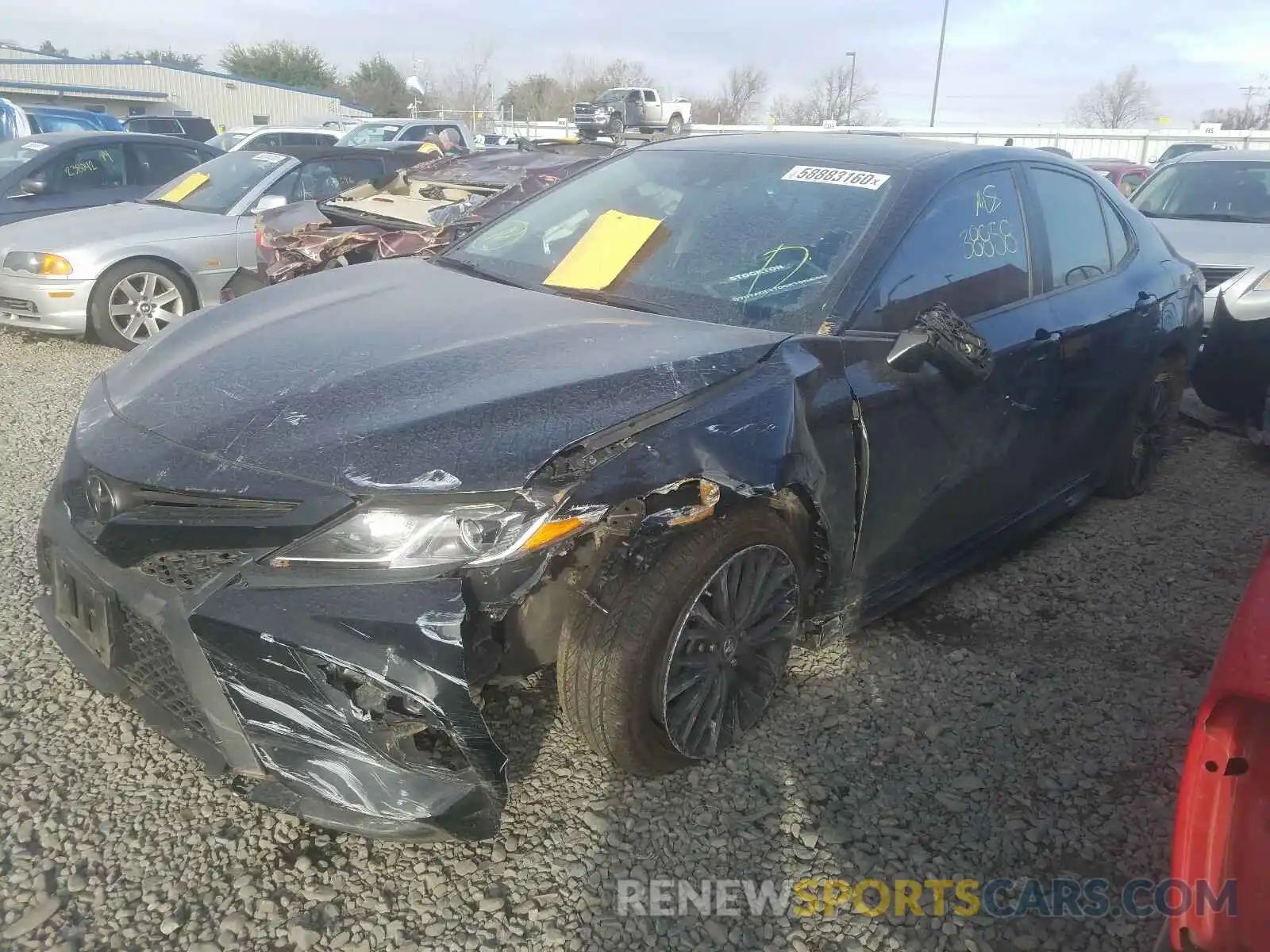 2 Photograph of a damaged car 4T1B11HK8KU282977 TOYOTA CAMRY 2019