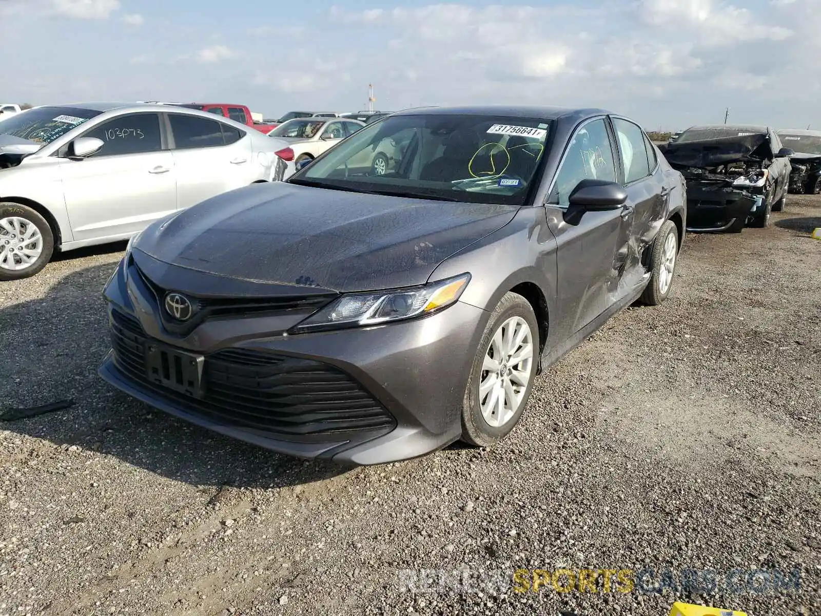 2 Photograph of a damaged car 4T1B11HK8KU284020 TOYOTA CAMRY 2019