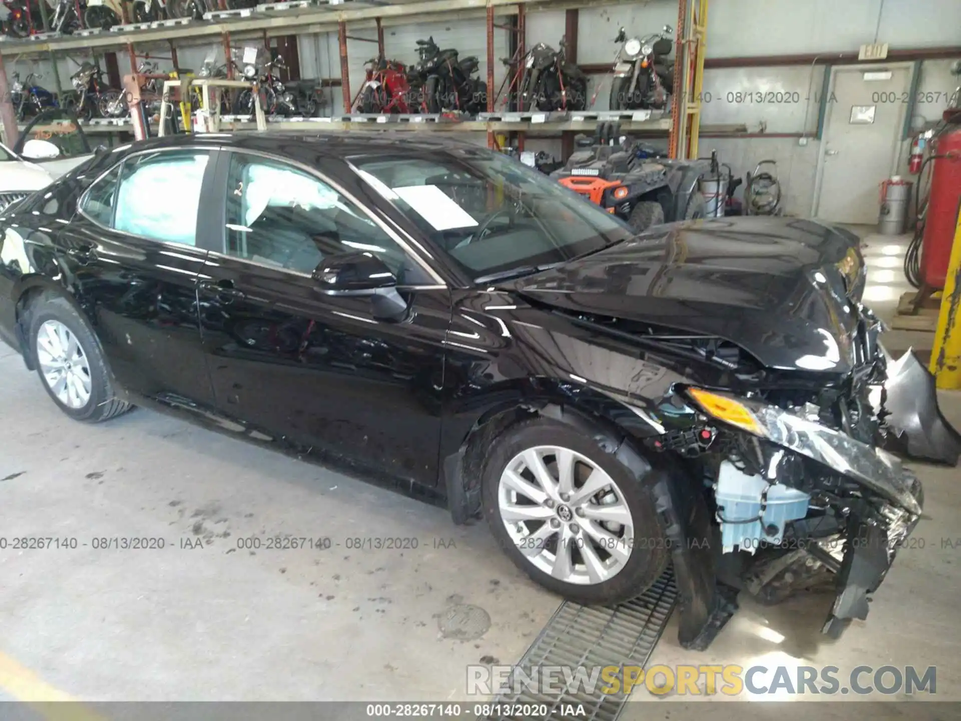 1 Photograph of a damaged car 4T1B11HK8KU284826 TOYOTA CAMRY 2019