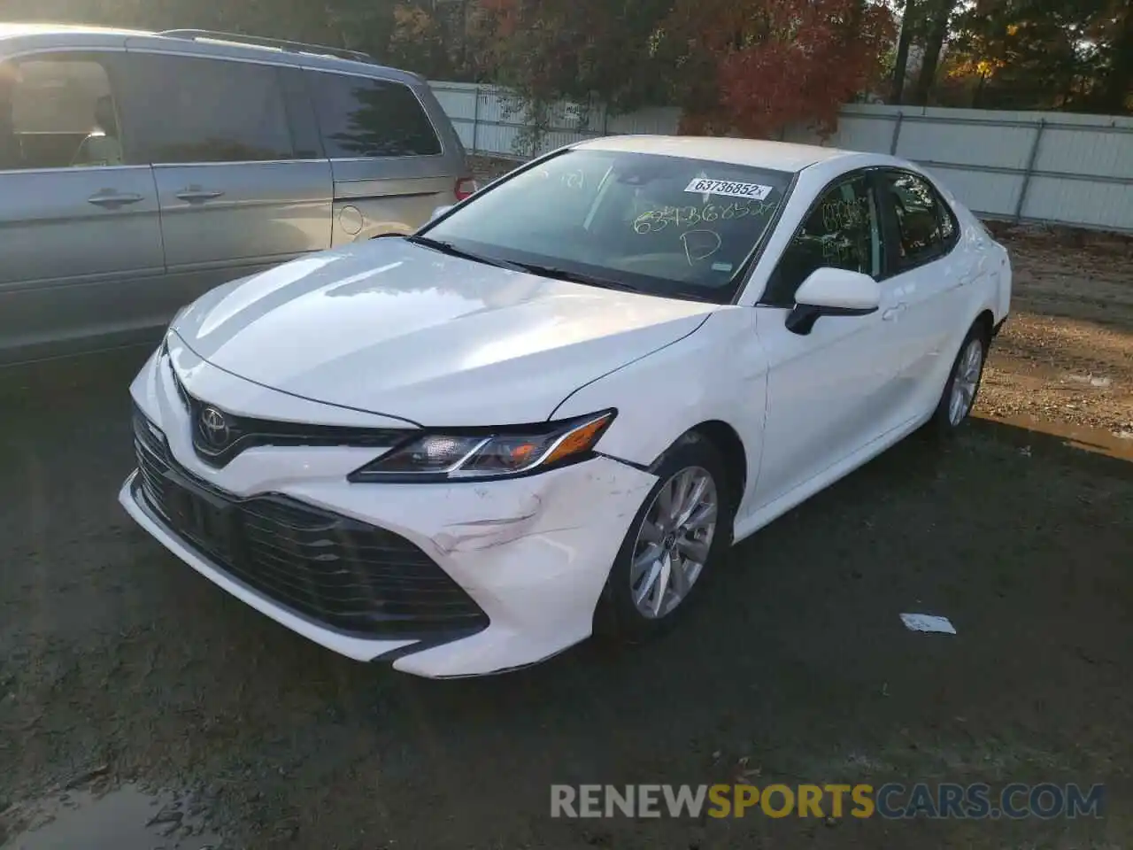 2 Photograph of a damaged car 4T1B11HK8KU286222 TOYOTA CAMRY 2019