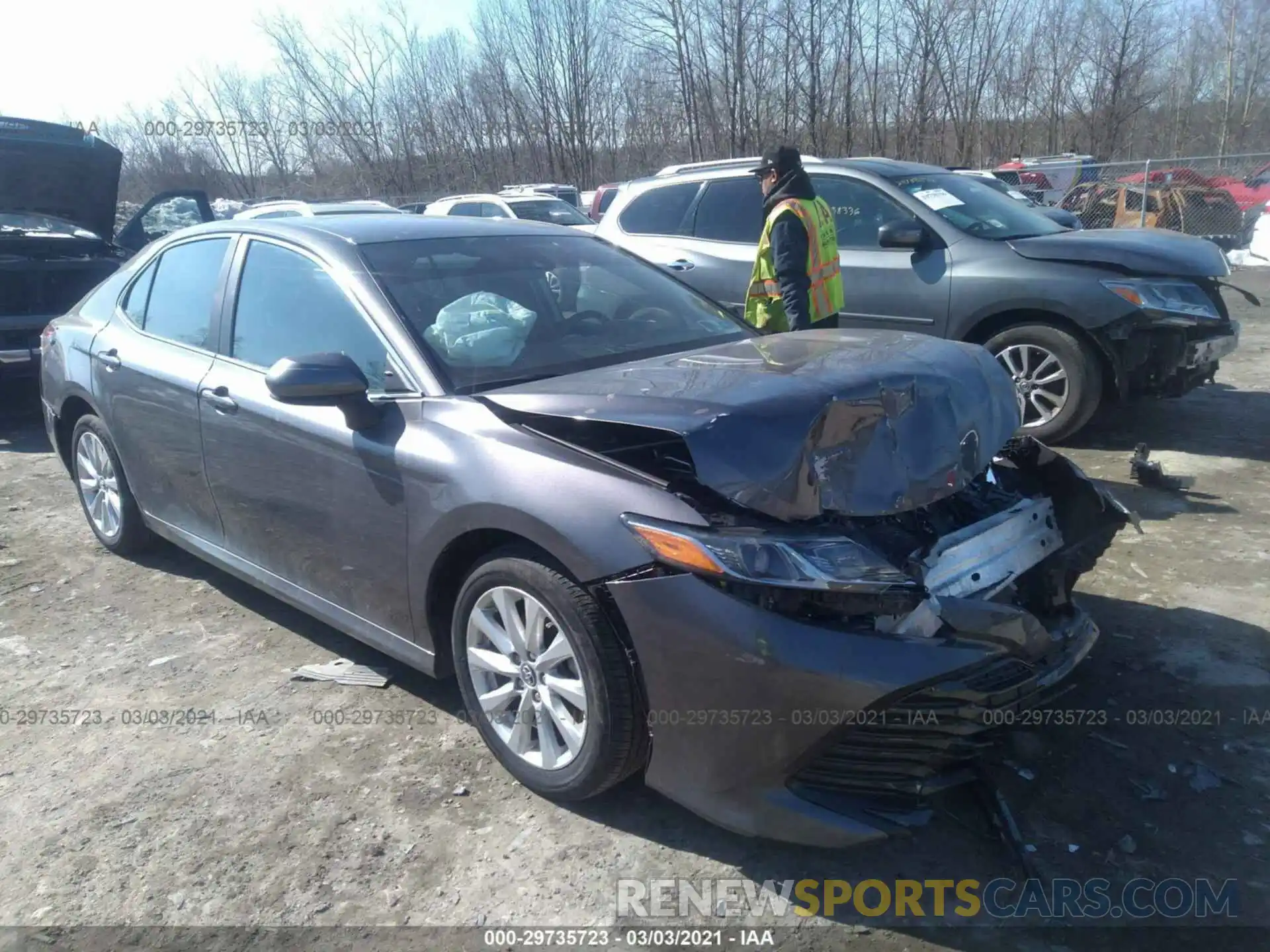 1 Photograph of a damaged car 4T1B11HK8KU288620 TOYOTA CAMRY 2019