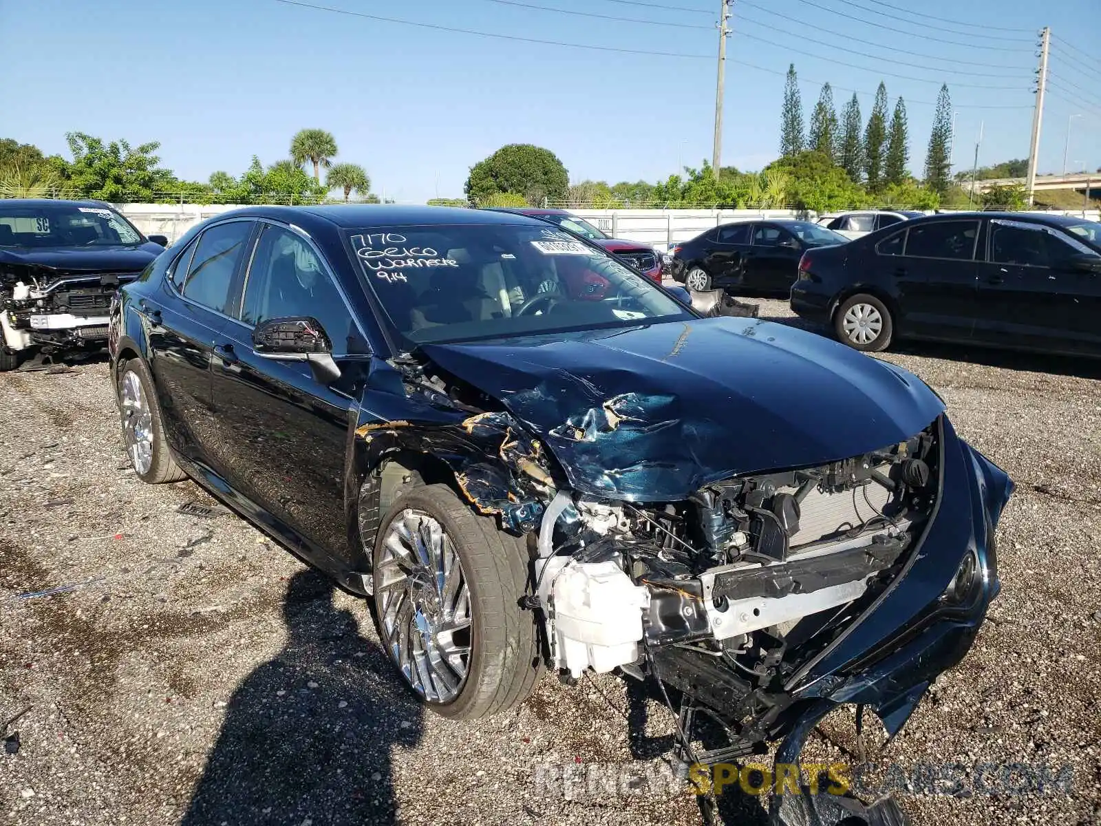 1 Photograph of a damaged car 4T1B11HK8KU291842 TOYOTA CAMRY 2019