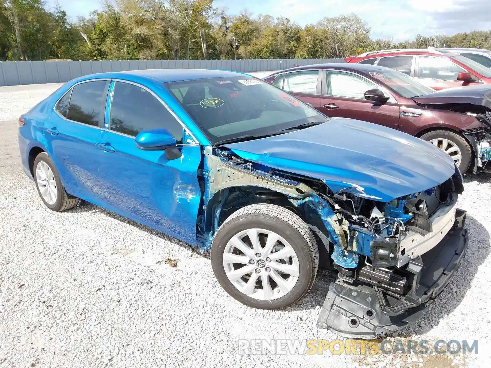 1 Photograph of a damaged car 4T1B11HK8KU296507 TOYOTA CAMRY 2019