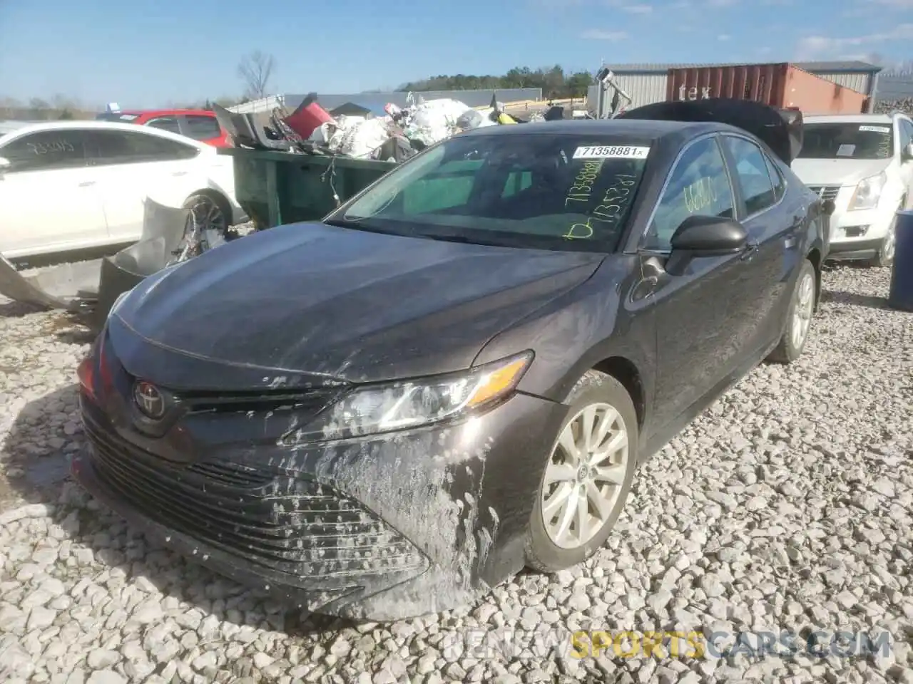 2 Photograph of a damaged car 4T1B11HK8KU680688 TOYOTA CAMRY 2019