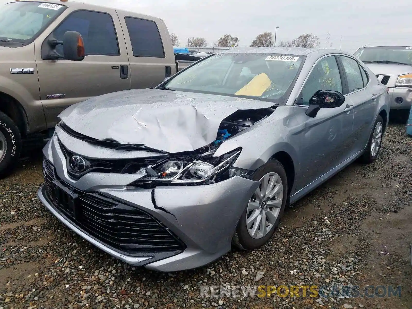 2 Photograph of a damaged car 4T1B11HK8KU684966 TOYOTA CAMRY 2019