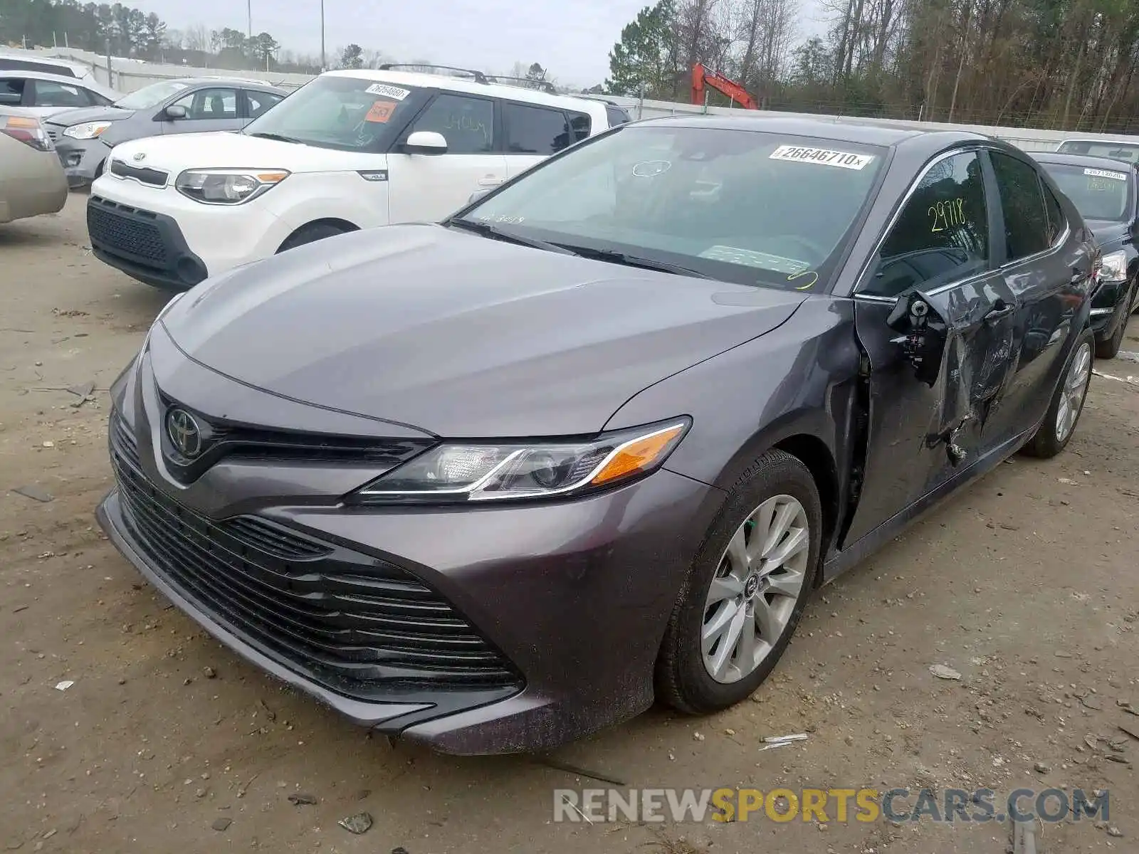 2 Photograph of a damaged car 4T1B11HK8KU688158 TOYOTA CAMRY 2019