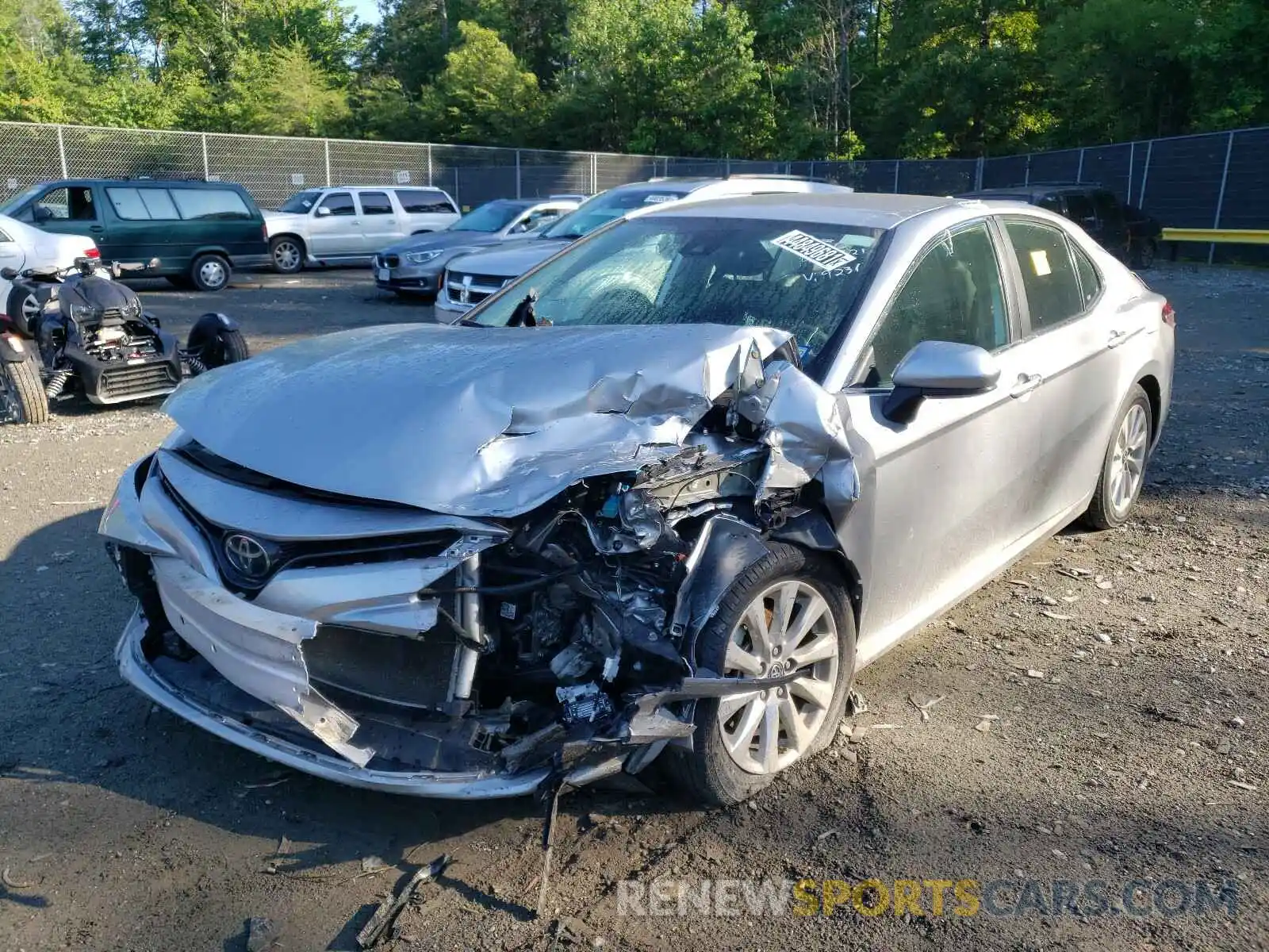 2 Photograph of a damaged car 4T1B11HK8KU689231 TOYOTA CAMRY 2019