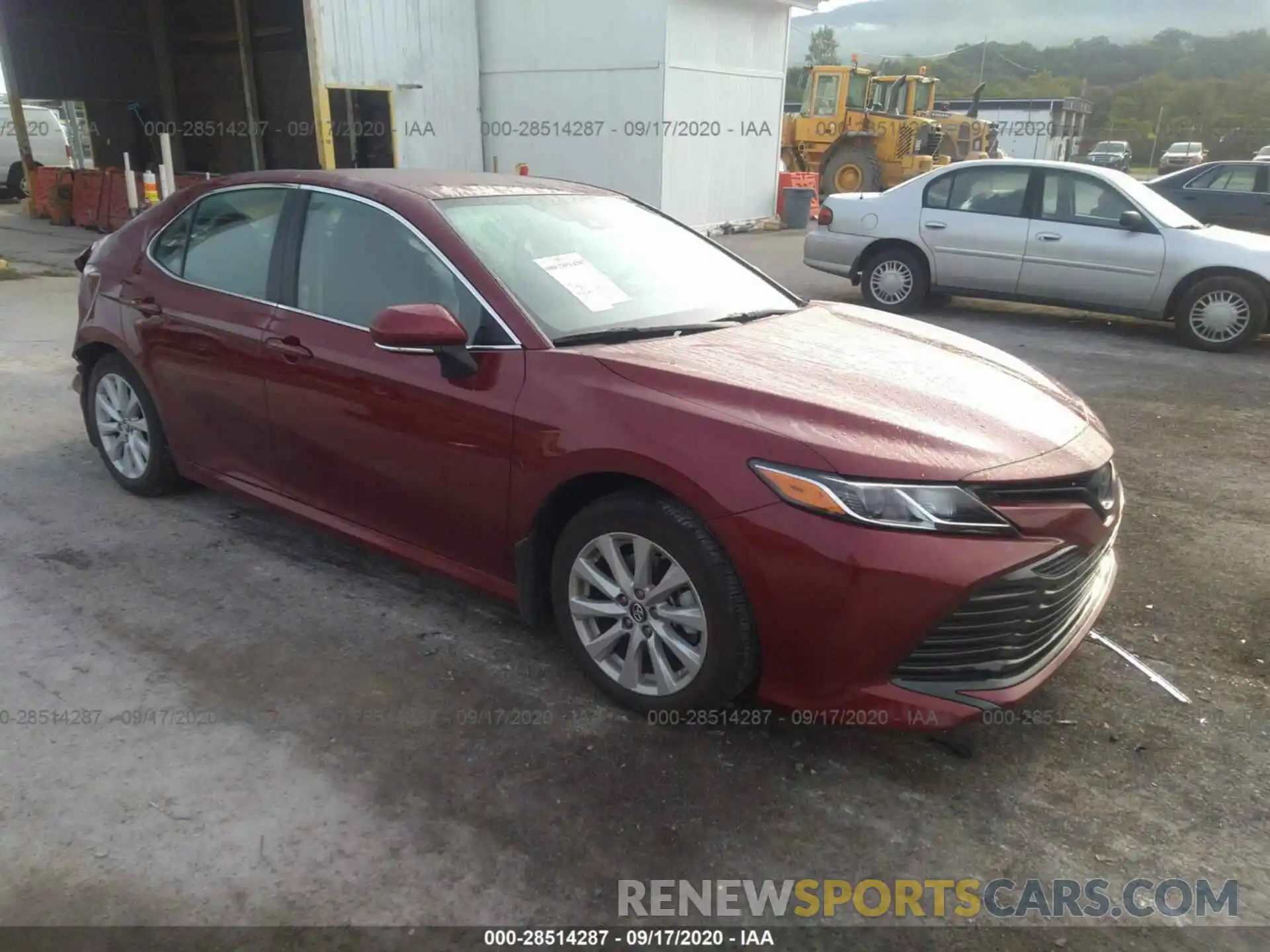 1 Photograph of a damaged car 4T1B11HK8KU691836 TOYOTA CAMRY 2019