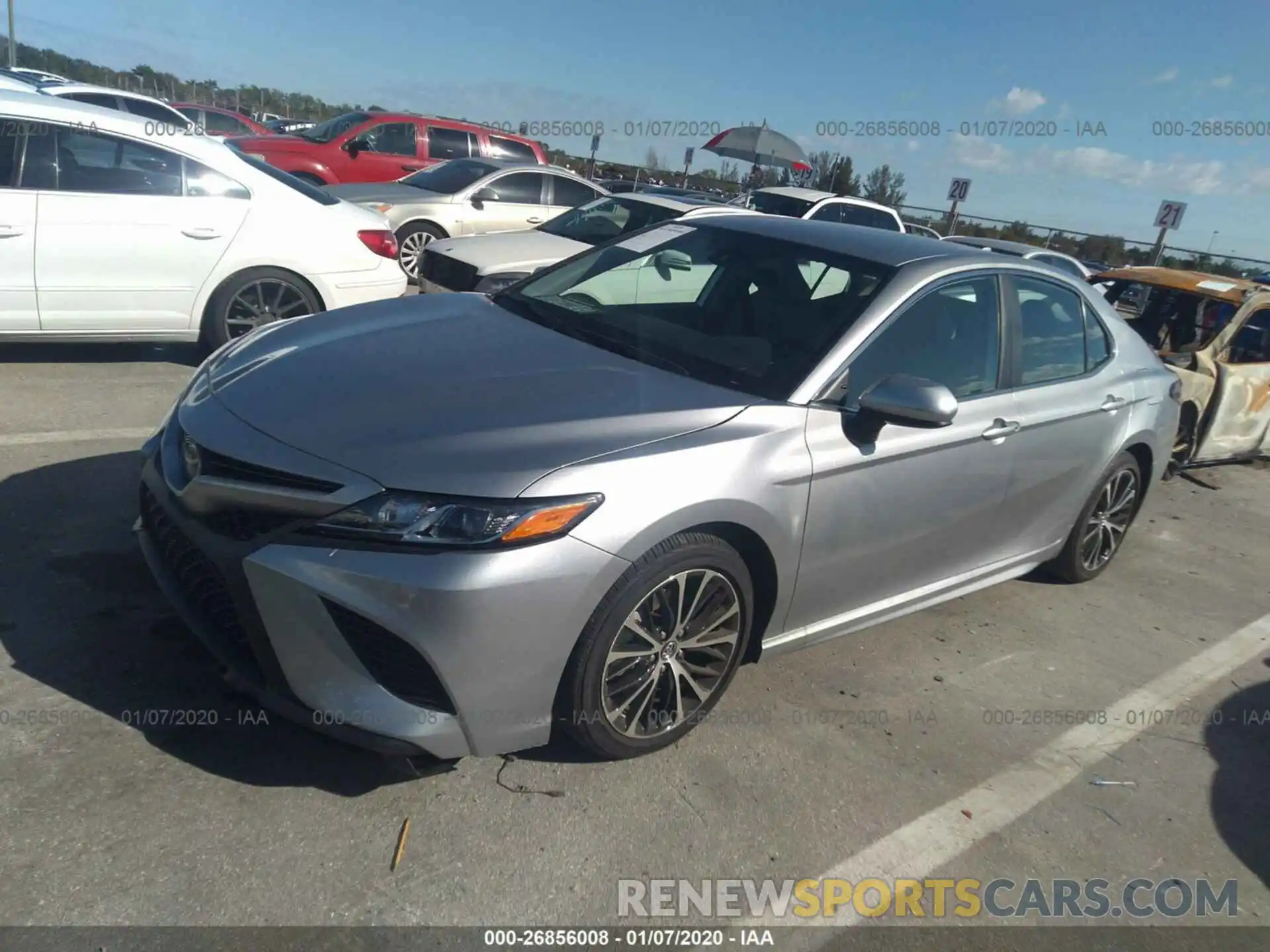 2 Photograph of a damaged car 4T1B11HK8KU695630 TOYOTA CAMRY 2019