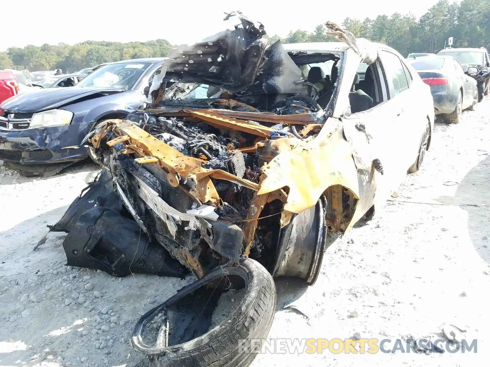 2 Photograph of a damaged car 4T1B11HK8KU696874 TOYOTA CAMRY 2019