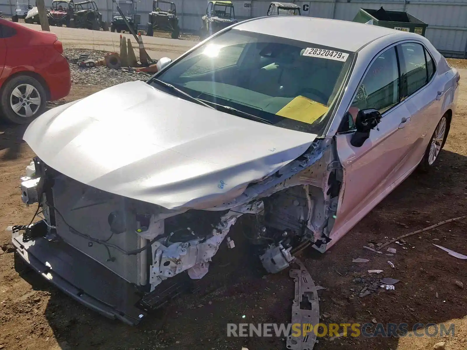 2 Photograph of a damaged car 4T1B11HK8KU697314 TOYOTA CAMRY 2019