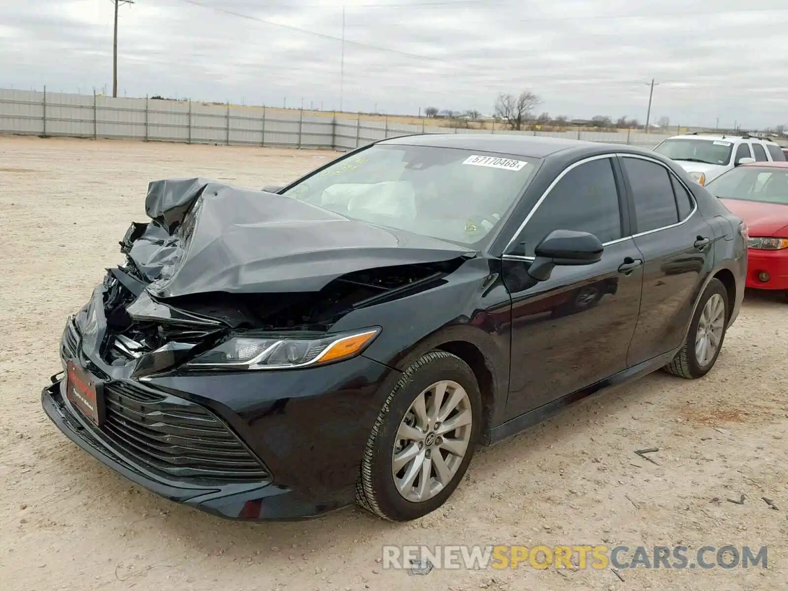 2 Photograph of a damaged car 4T1B11HK8KU697605 TOYOTA CAMRY 2019