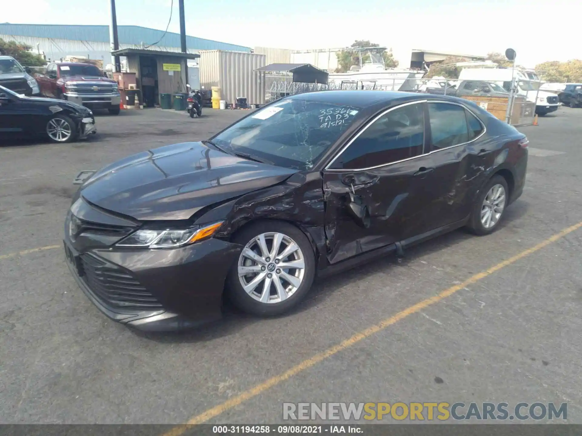 2 Photograph of a damaged car 4T1B11HK8KU699578 TOYOTA CAMRY 2019