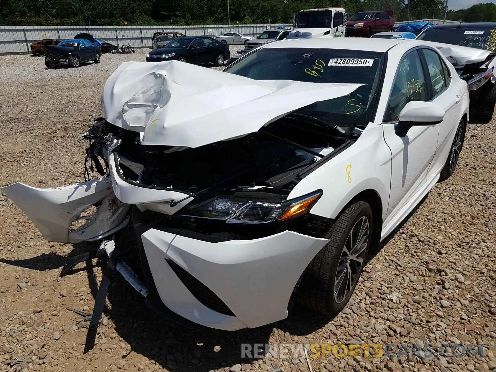 2 Photograph of a damaged car 4T1B11HK8KU705136 TOYOTA CAMRY 2019