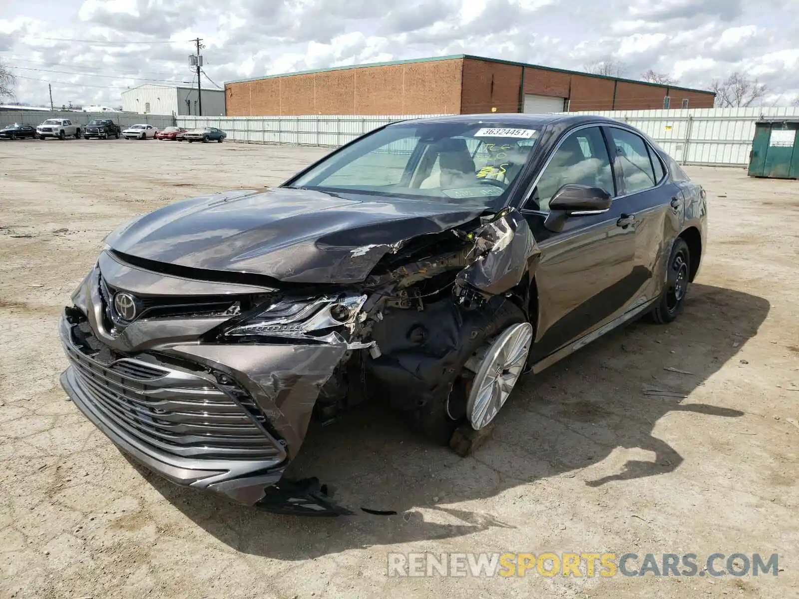 2 Photograph of a damaged car 4T1B11HK8KU706271 TOYOTA CAMRY 2019