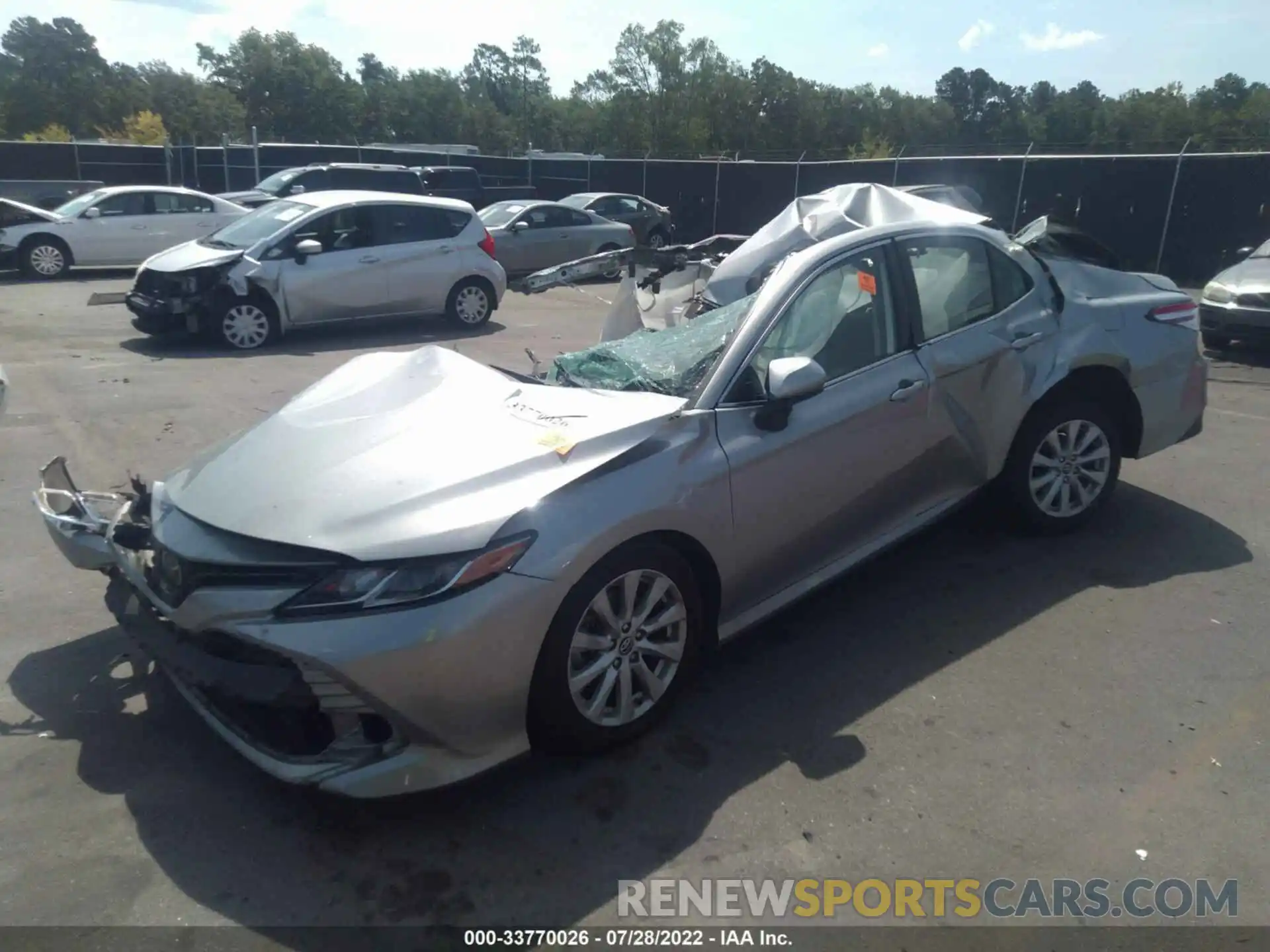 2 Photograph of a damaged car 4T1B11HK8KU706982 TOYOTA CAMRY 2019