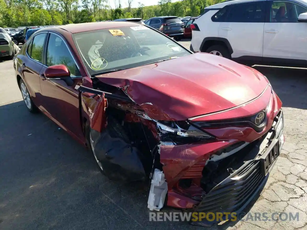 1 Photograph of a damaged car 4T1B11HK8KU708280 TOYOTA CAMRY 2019