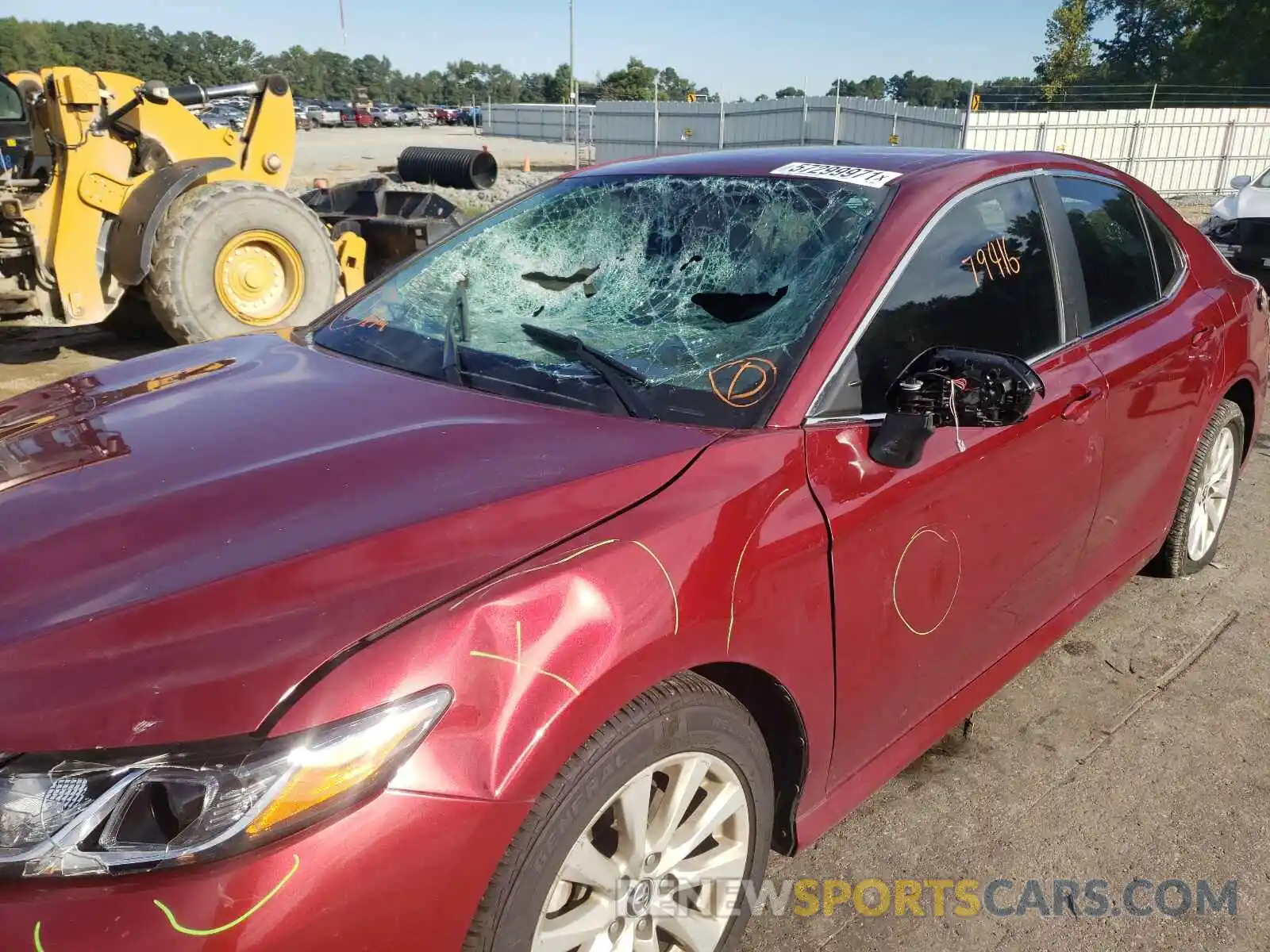 9 Photograph of a damaged car 4T1B11HK8KU712782 TOYOTA CAMRY 2019