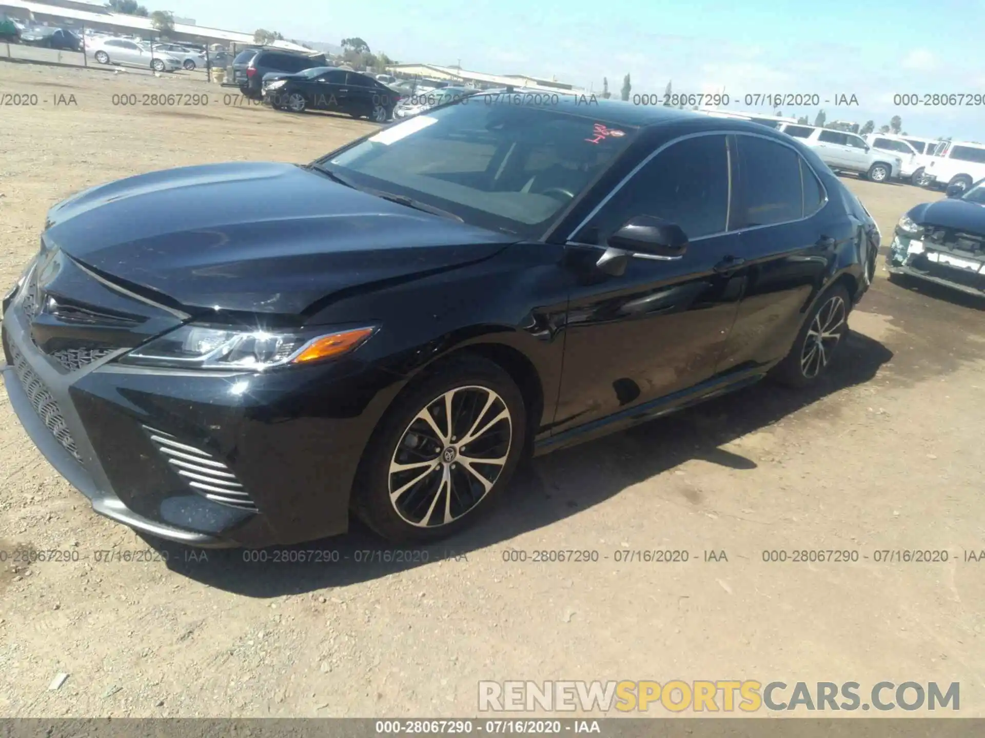 2 Photograph of a damaged car 4T1B11HK8KU713740 TOYOTA CAMRY 2019