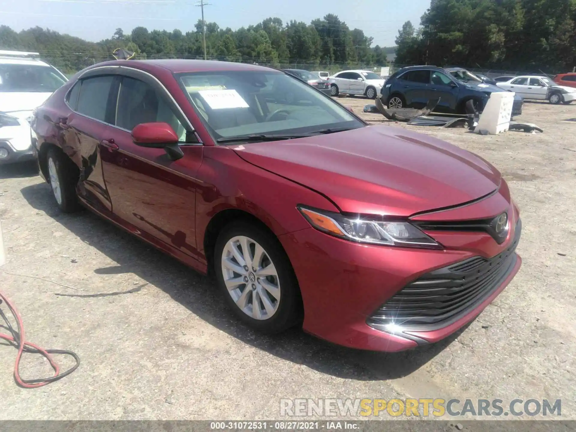 1 Photograph of a damaged car 4T1B11HK8KU714189 TOYOTA CAMRY 2019