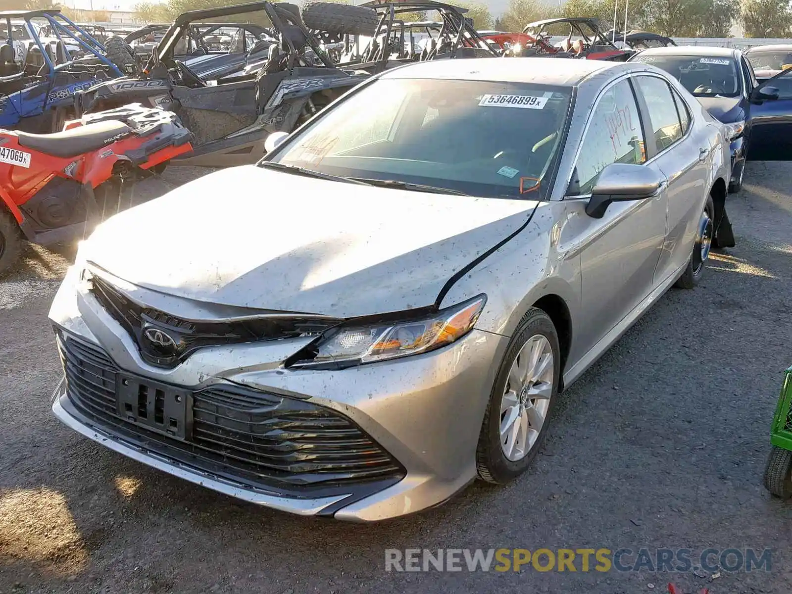 2 Photograph of a damaged car 4T1B11HK8KU715326 TOYOTA CAMRY 2019