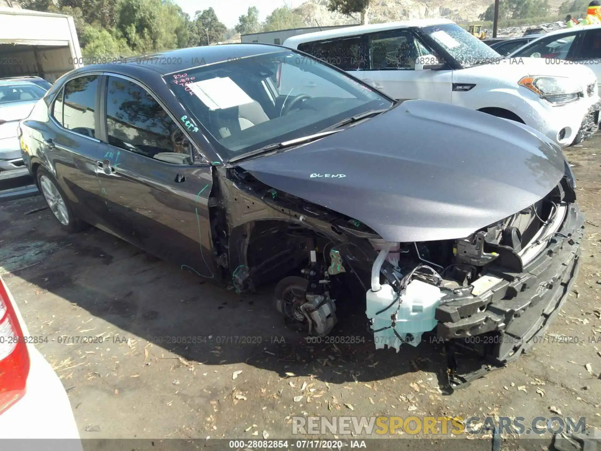 1 Photograph of a damaged car 4T1B11HK8KU717478 TOYOTA CAMRY 2019