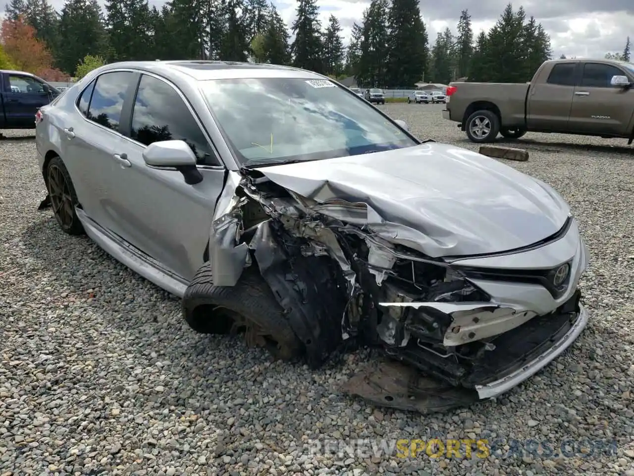 1 Photograph of a damaged car 4T1B11HK8KU719537 TOYOTA CAMRY 2019