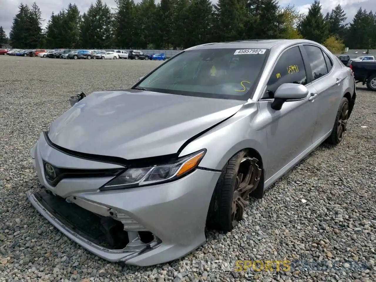 2 Photograph of a damaged car 4T1B11HK8KU719537 TOYOTA CAMRY 2019