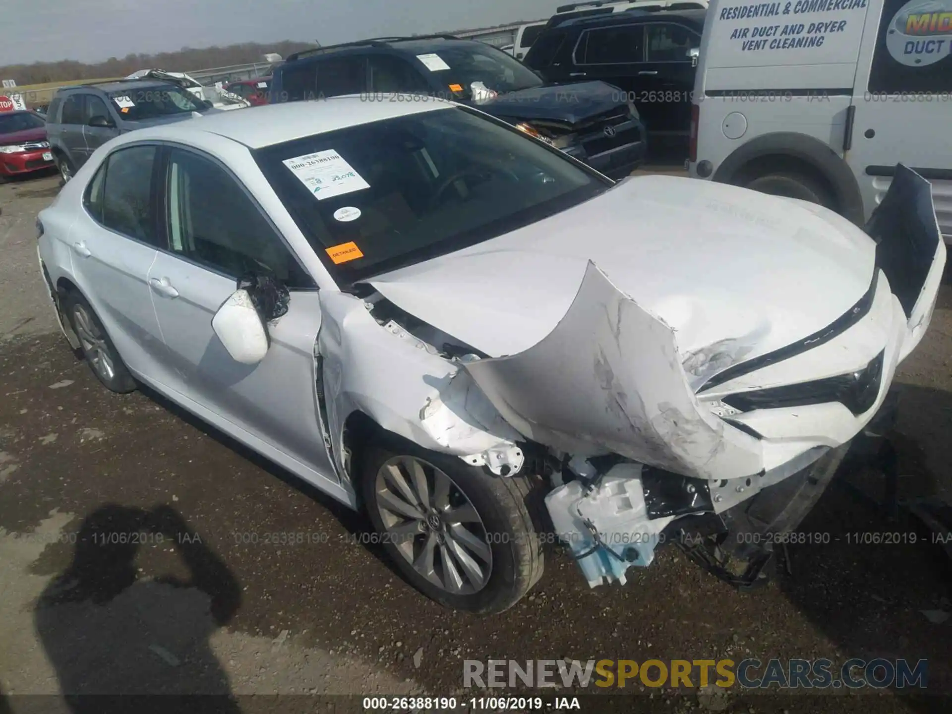 1 Photograph of a damaged car 4T1B11HK8KU721157 TOYOTA CAMRY 2019