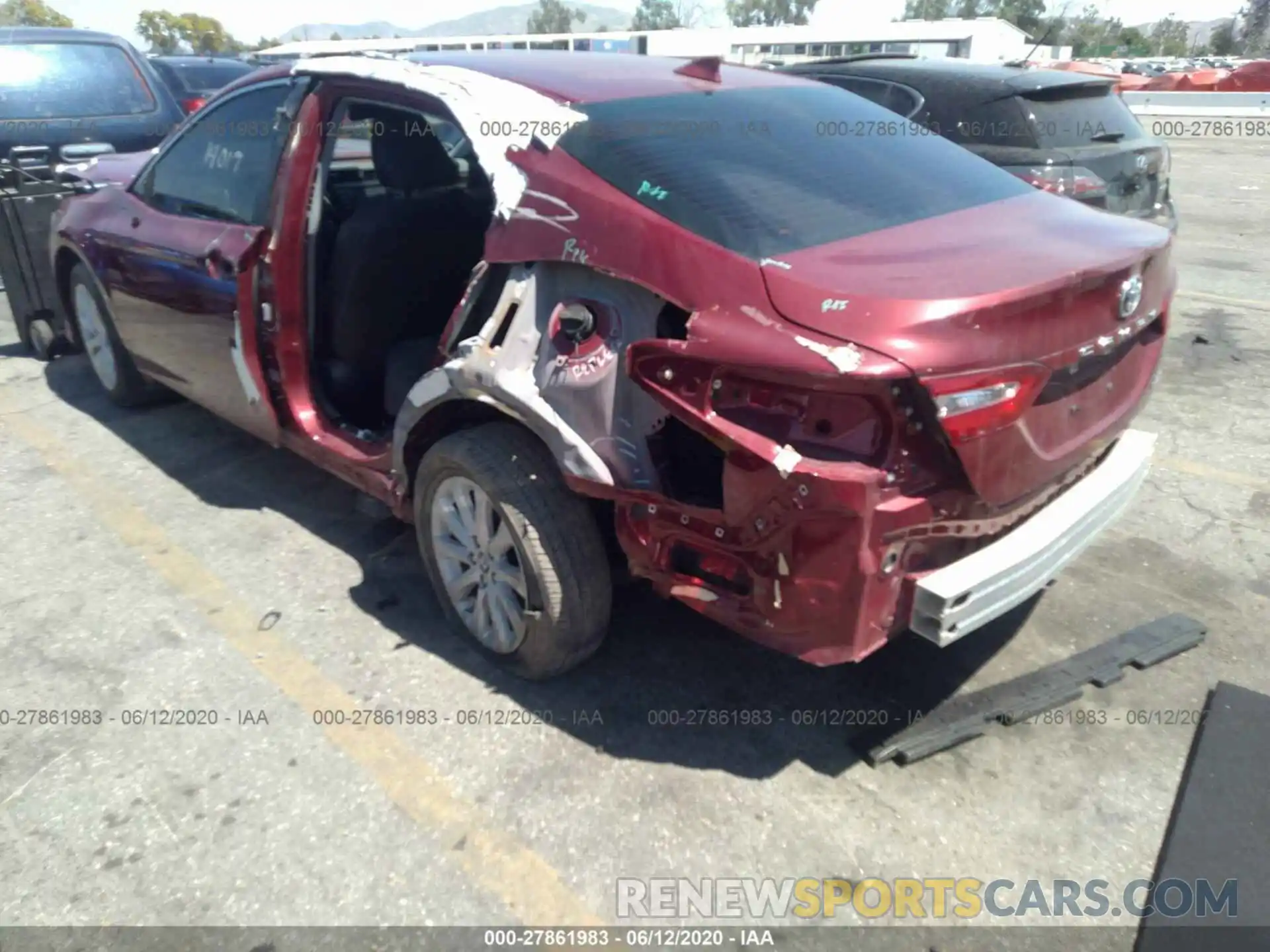 3 Photograph of a damaged car 4T1B11HK8KU725628 TOYOTA CAMRY 2019