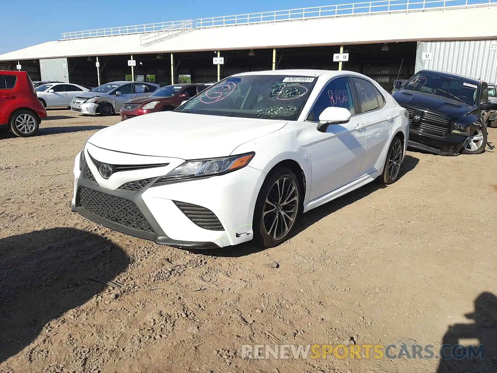 2 Photograph of a damaged car 4T1B11HK8KU726018 TOYOTA CAMRY 2019