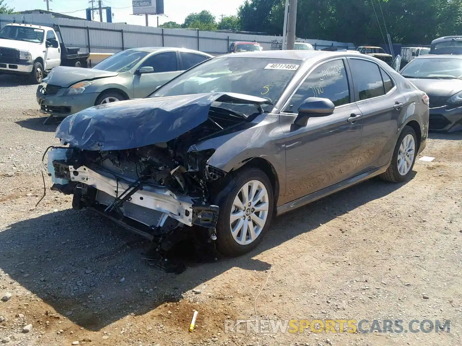 2 Photograph of a damaged car 4T1B11HK8KU731865 TOYOTA CAMRY 2019