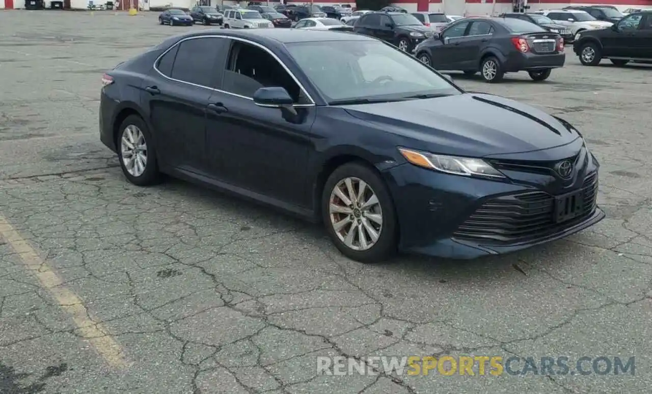 1 Photograph of a damaged car 4T1B11HK8KU733485 TOYOTA CAMRY 2019