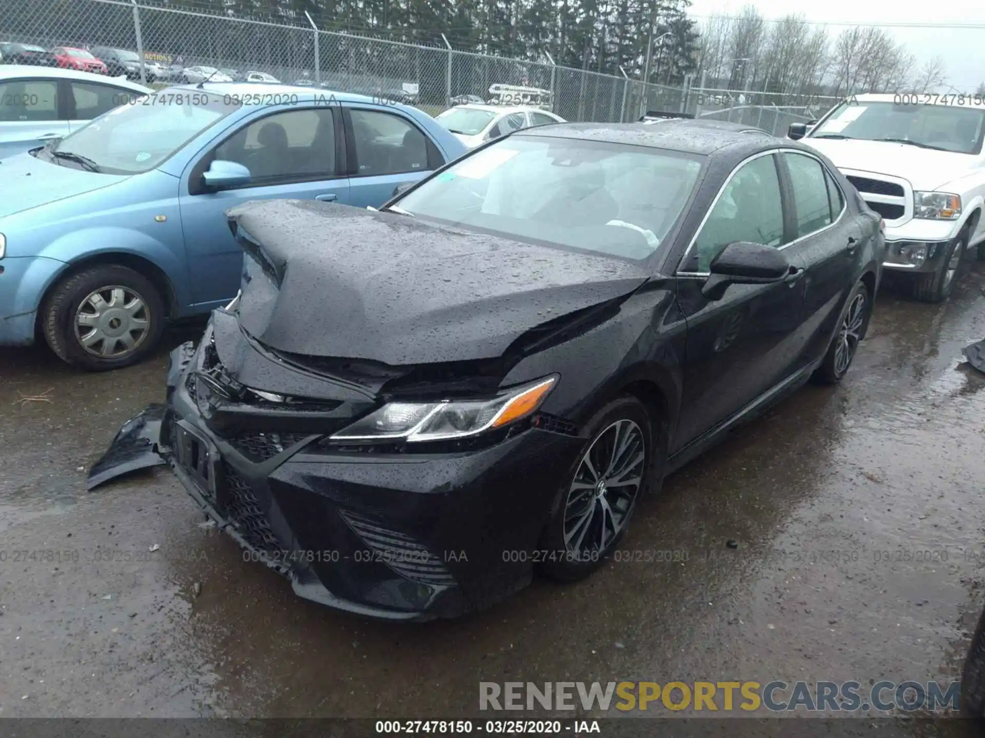 2 Photograph of a damaged car 4T1B11HK8KU736824 TOYOTA CAMRY 2019