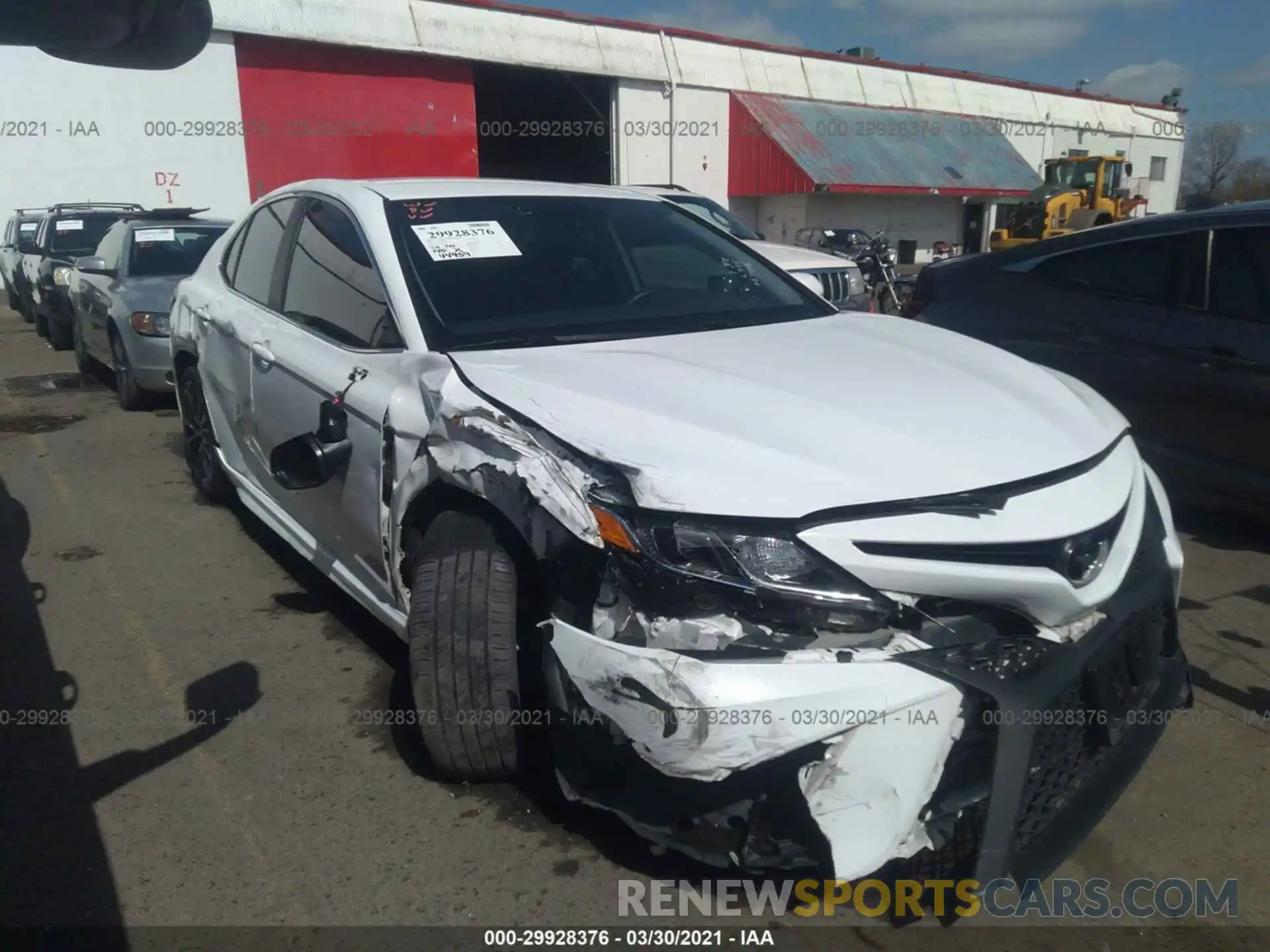 1 Photograph of a damaged car 4T1B11HK8KU738475 TOYOTA CAMRY 2019