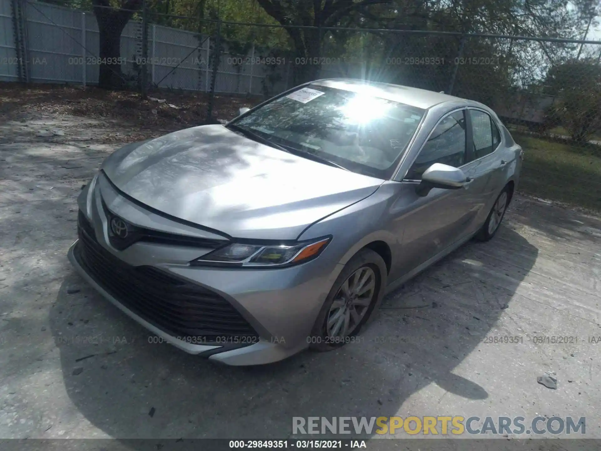 2 Photograph of a damaged car 4T1B11HK8KU741747 TOYOTA CAMRY 2019