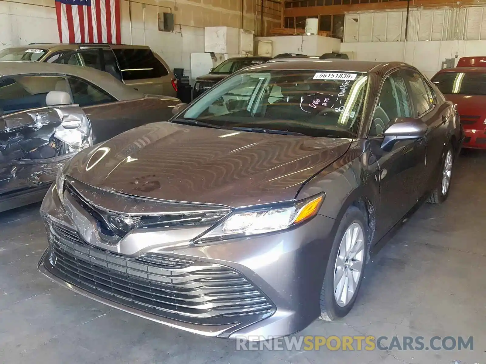 2 Photograph of a damaged car 4T1B11HK8KU744664 TOYOTA CAMRY 2019