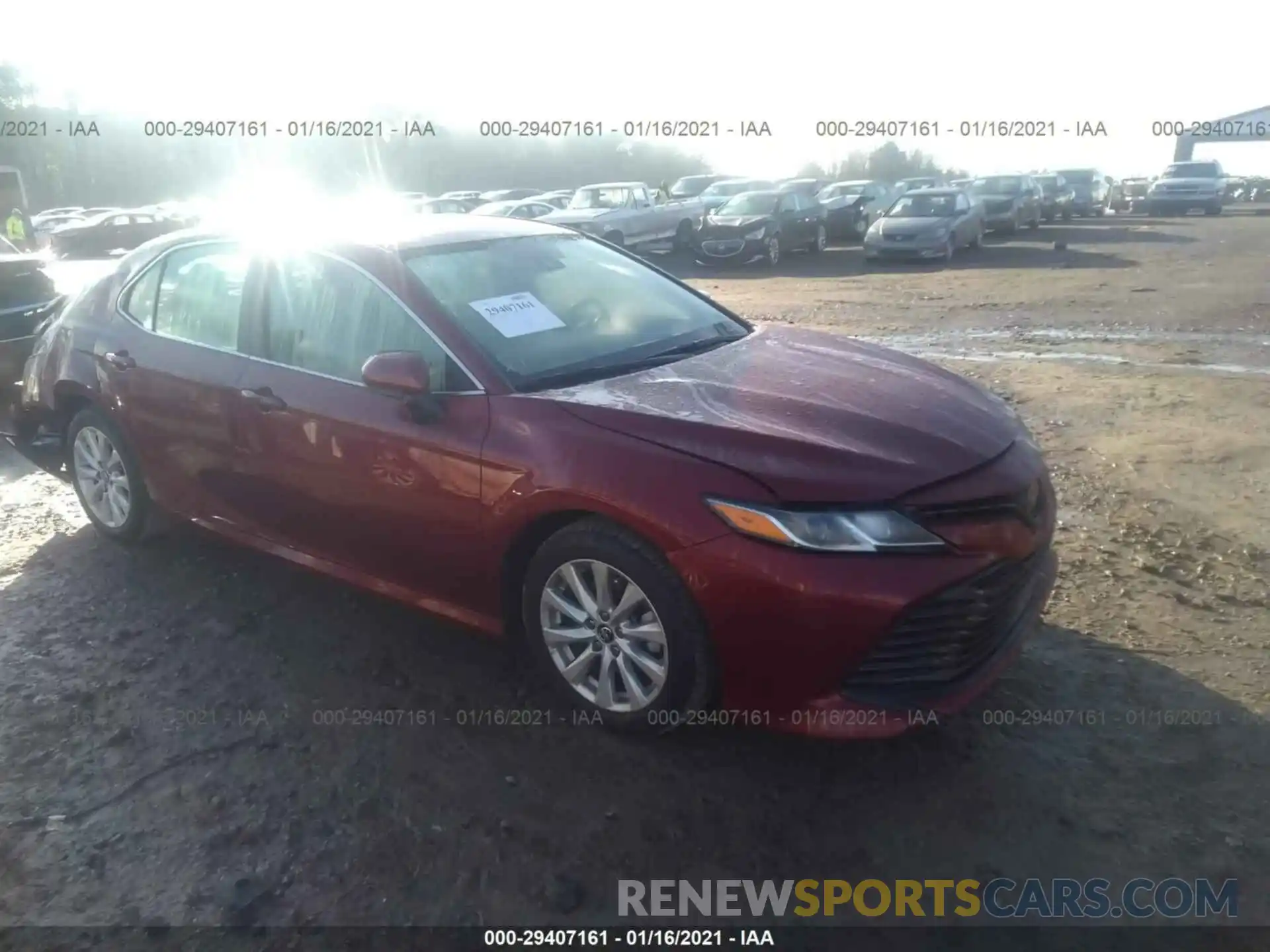 1 Photograph of a damaged car 4T1B11HK8KU744695 TOYOTA CAMRY 2019