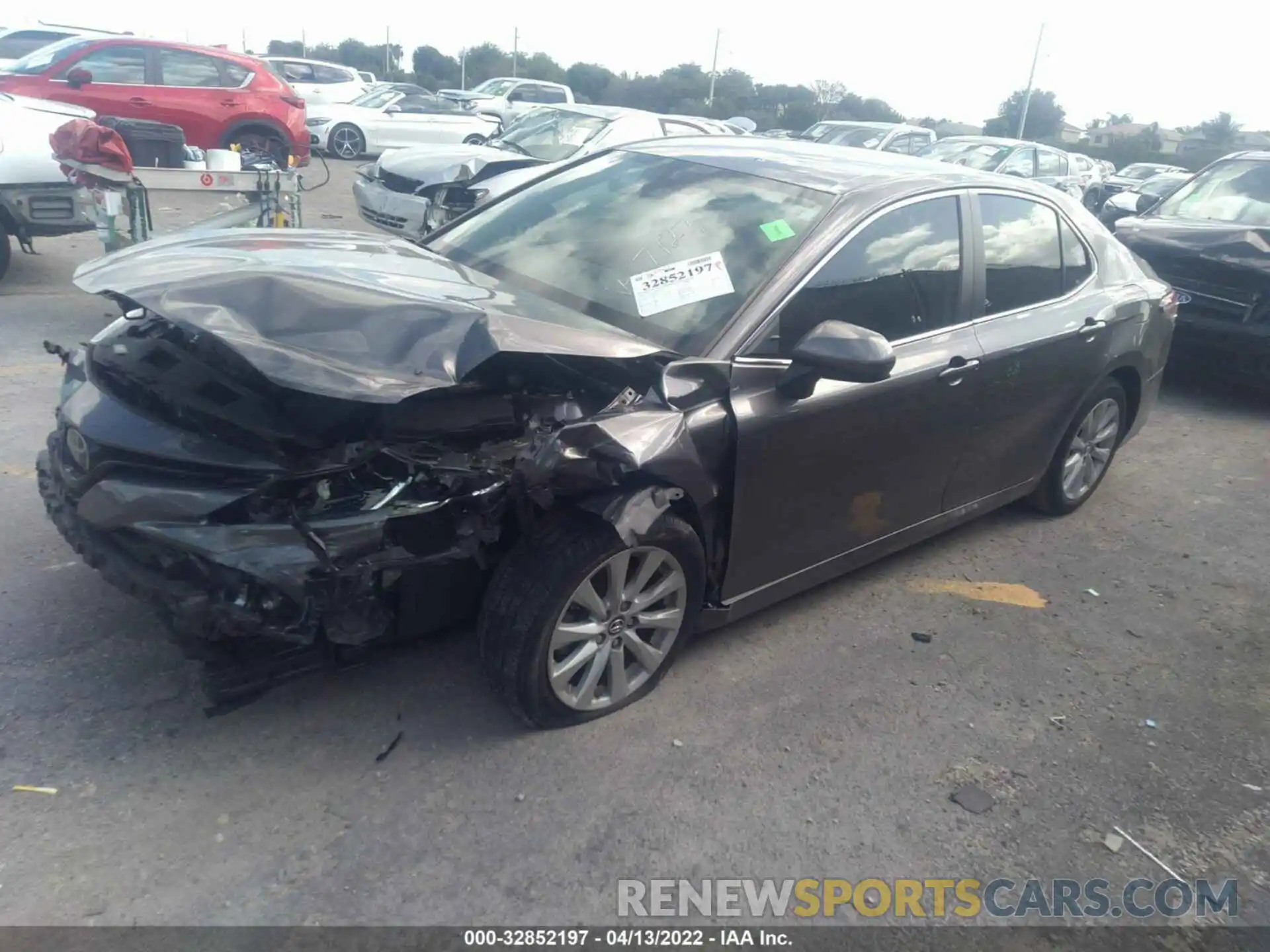 2 Photograph of a damaged car 4T1B11HK8KU747127 TOYOTA CAMRY 2019