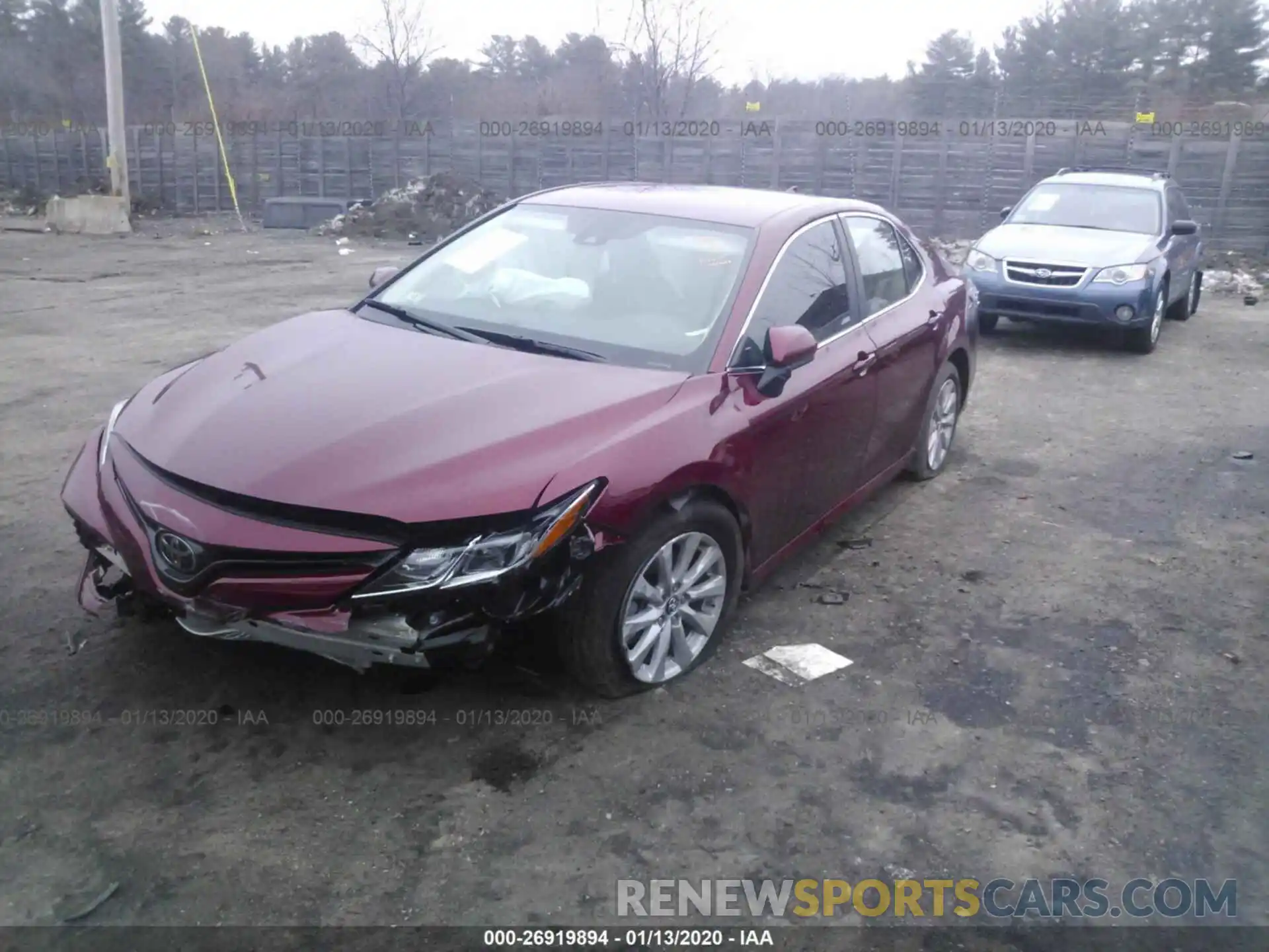 2 Photograph of a damaged car 4T1B11HK8KU752652 TOYOTA CAMRY 2019