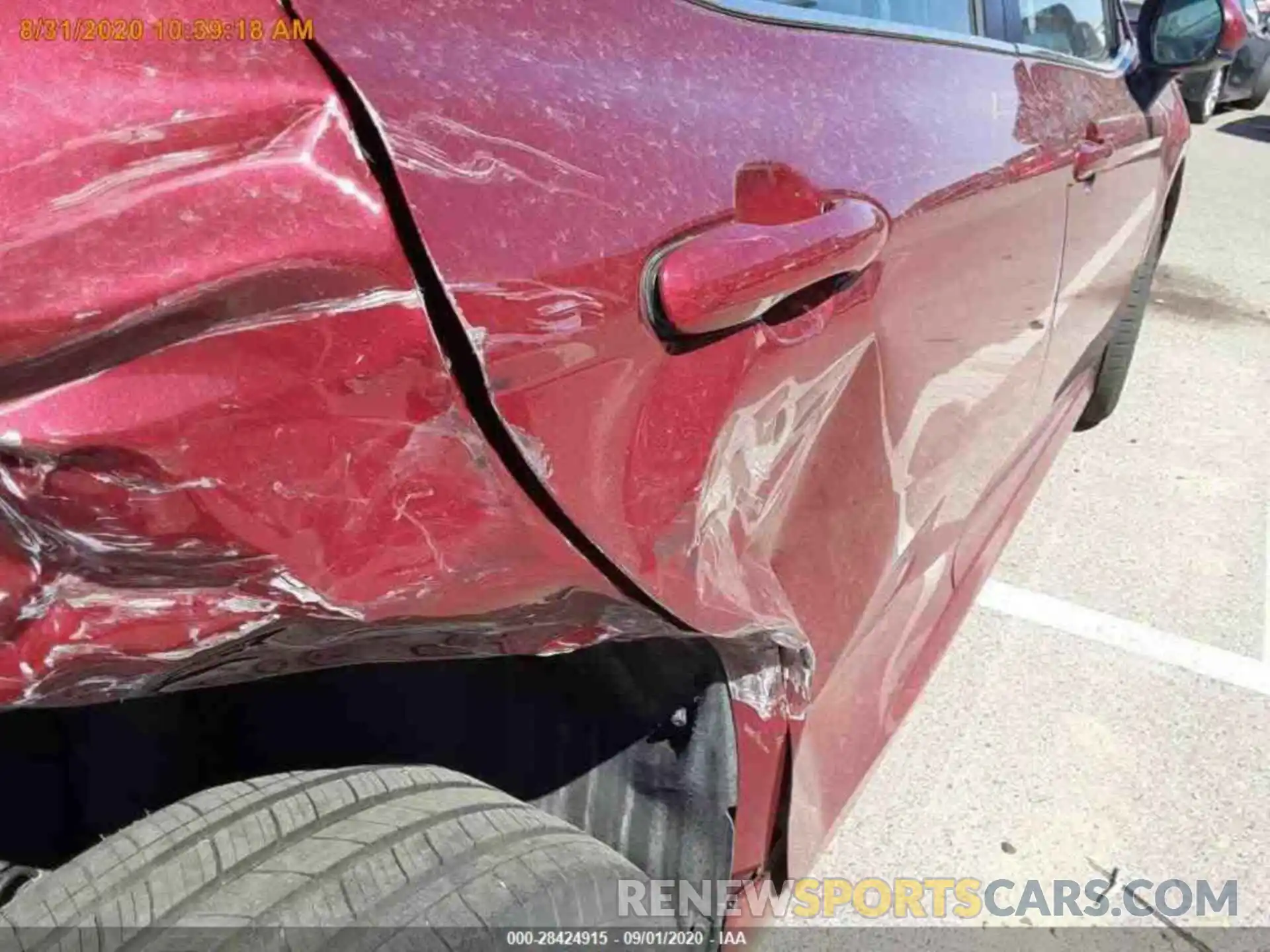 1 Photograph of a damaged car 4T1B11HK8KU759665 TOYOTA CAMRY 2019