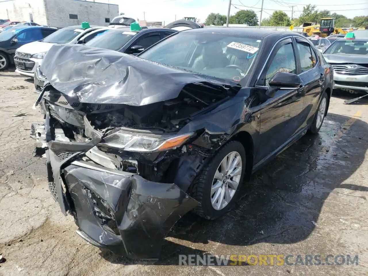 2 Photograph of a damaged car 4T1B11HK8KU764946 TOYOTA CAMRY 2019