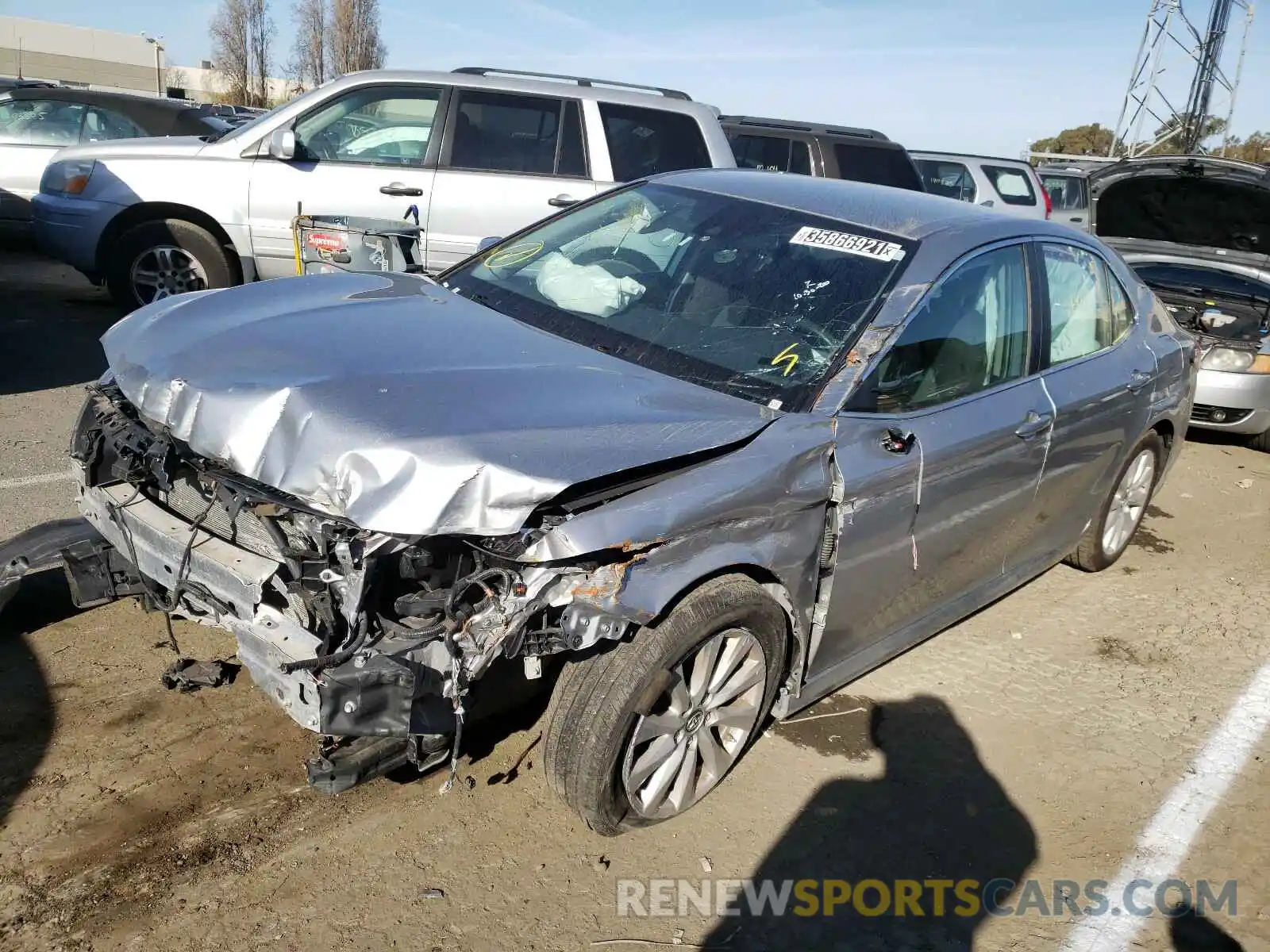 2 Photograph of a damaged car 4T1B11HK8KU769239 TOYOTA CAMRY 2019